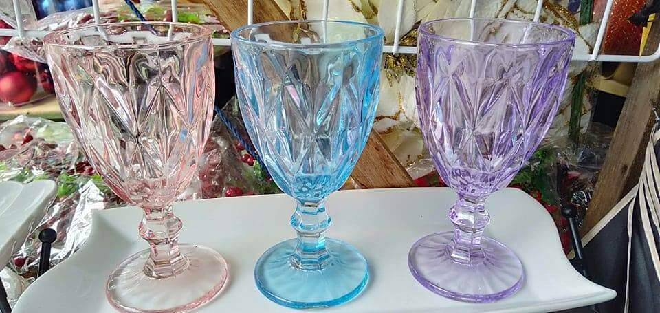 Glass goblets deals for sale